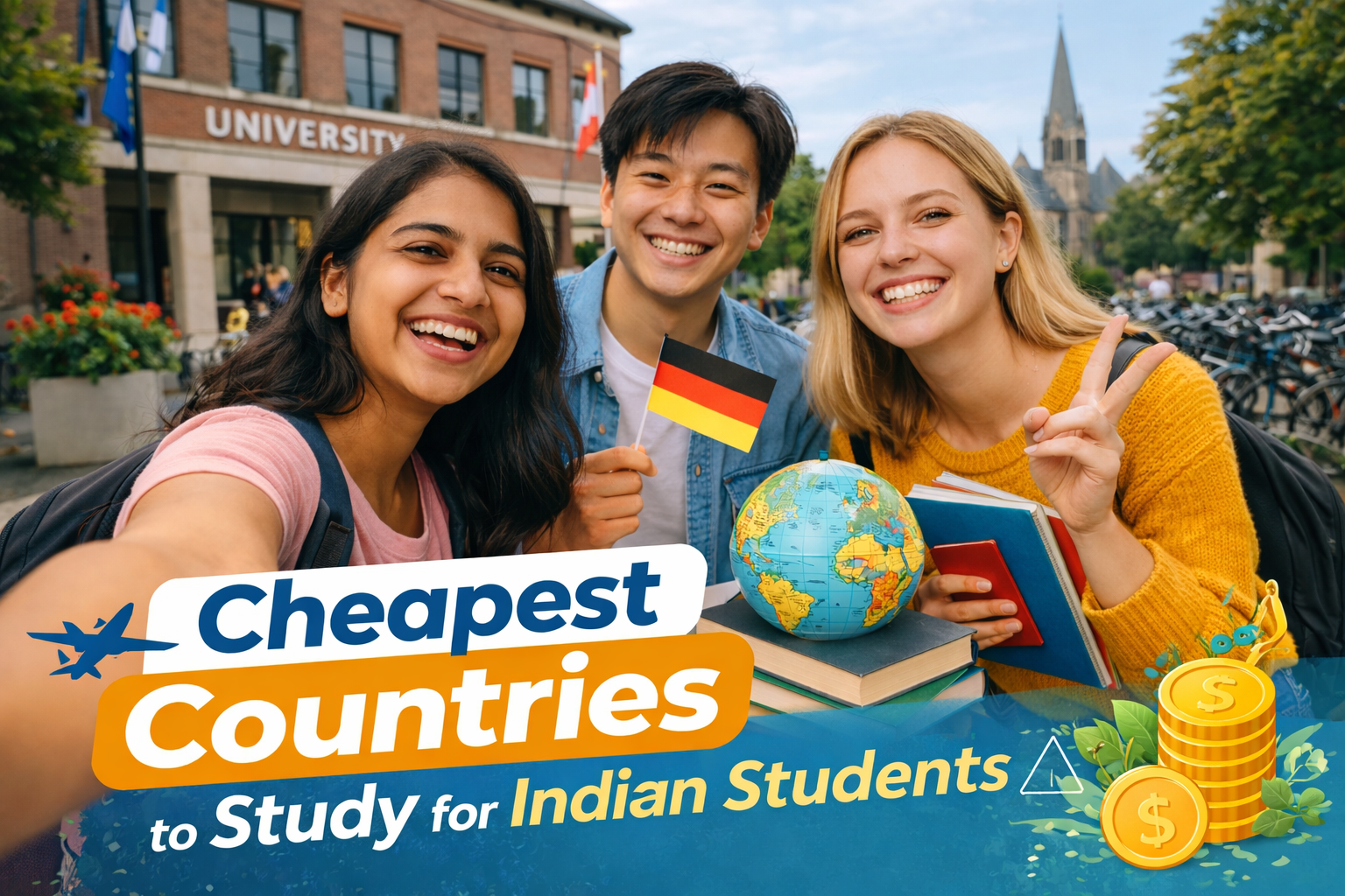 cheapest country to study for indian students